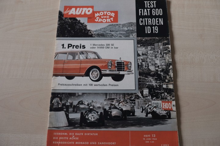 Deckblatt Auto Motor und Sport (13/1960)